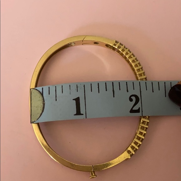 Diamond 14kt gold bangle - Picture 13 of 14